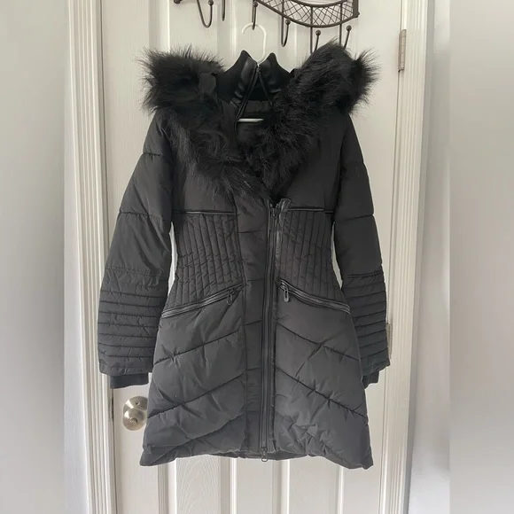 Noize kristel faux online fur hooded parka